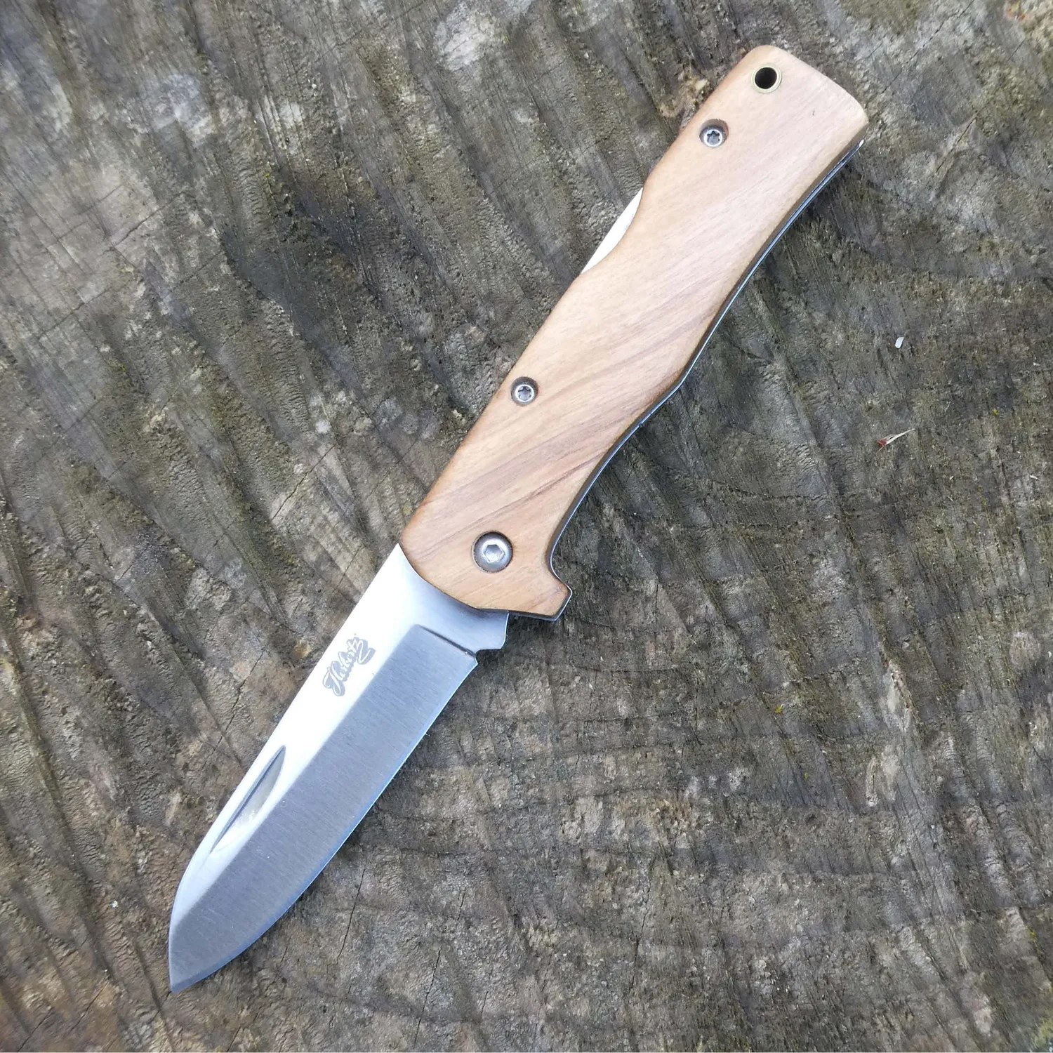 Herbertz Selektion Taschenmesser Olivenholz 6,9 cm rostfrei
