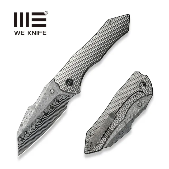 WEKnife High-Fin XL WE24010-DS1 Klappmesser Damasteel