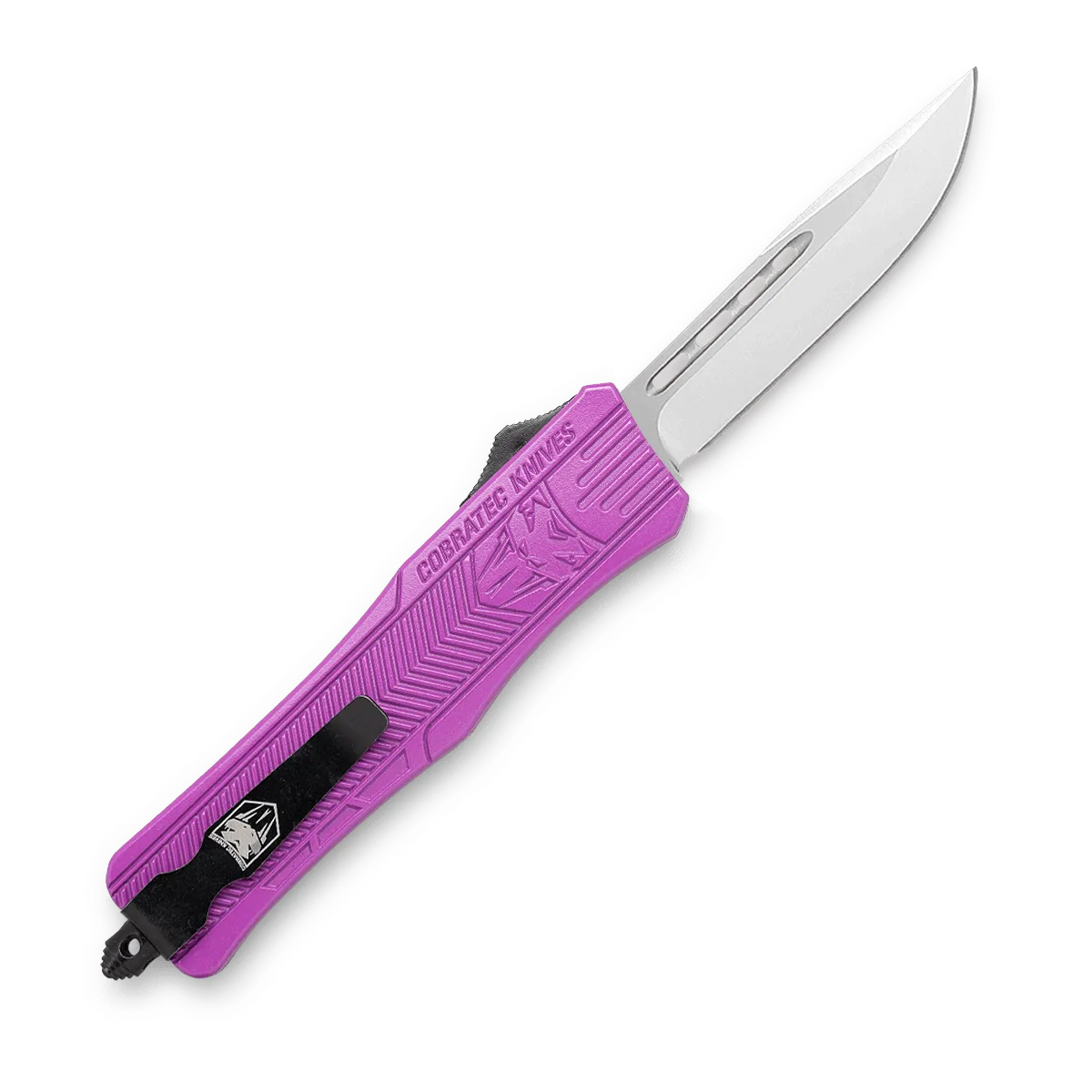 CobraTec CTK-1 Medium OTF-Messer Lila Cerakote