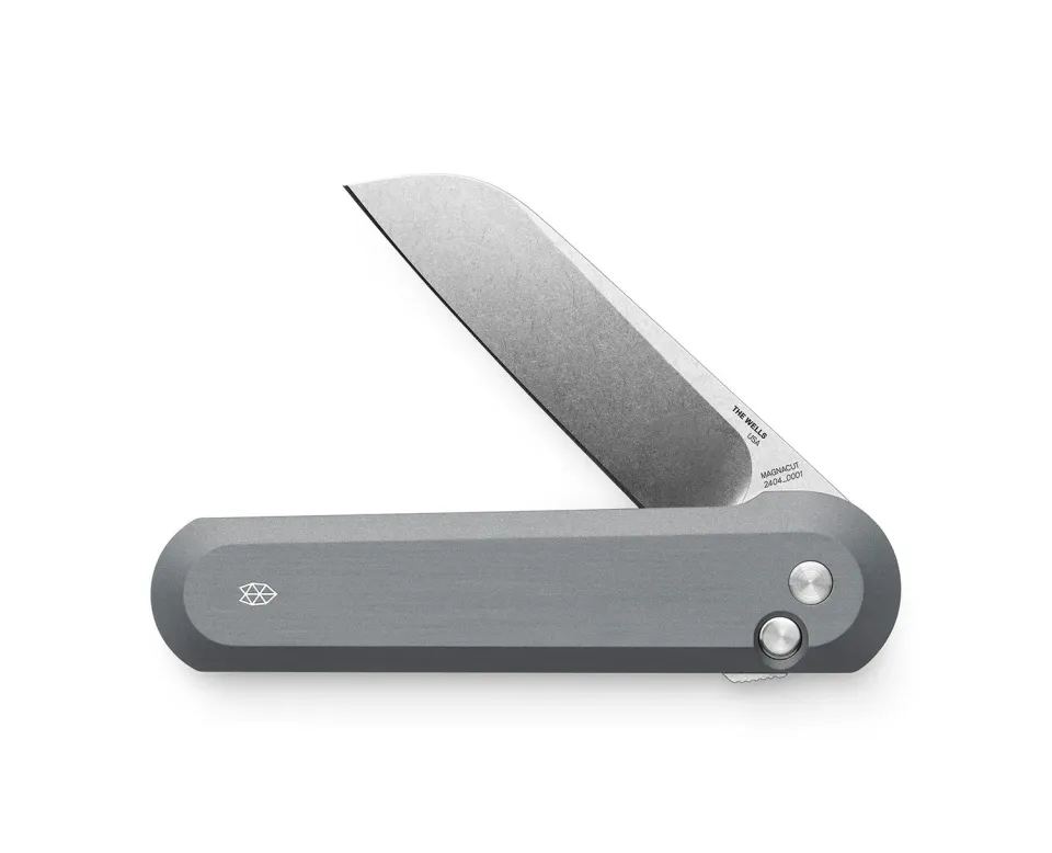 James Brand Wells Klappmesser Raw Aluminum Magnacut