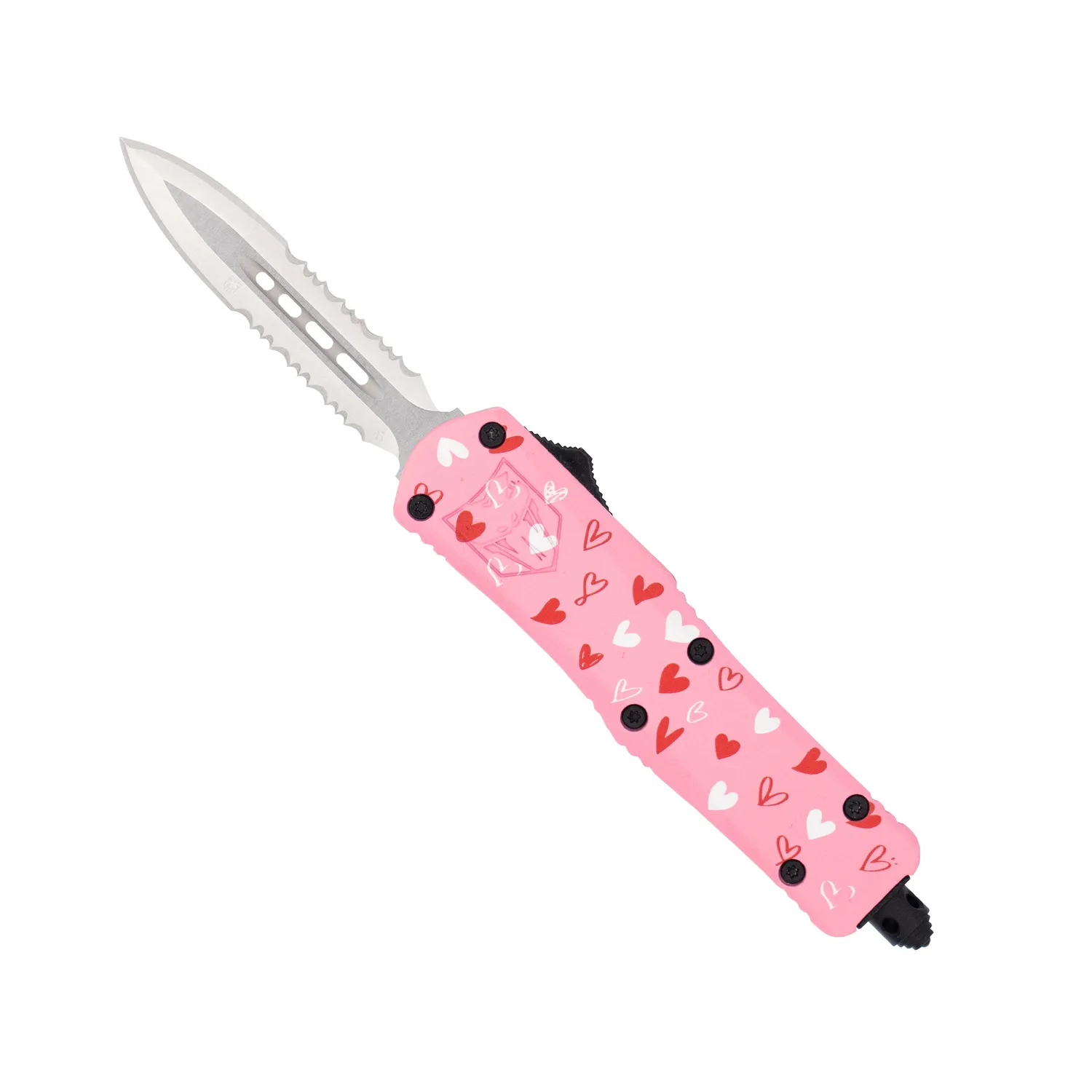CobraTec FS-3 Small OTF-Messer Pink Love Warrior D2