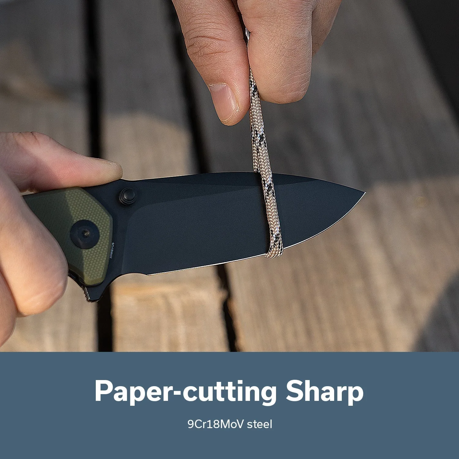 SENCUT Skarnax S24025-2 Taschenmesser OD Green G10