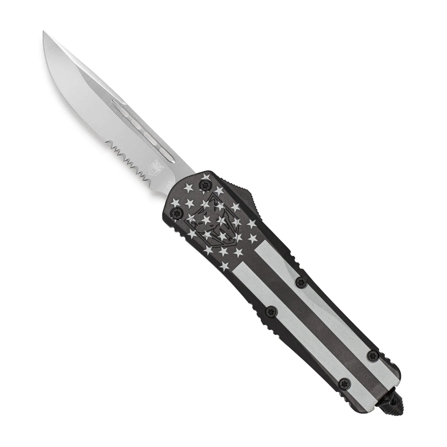 CobraTec FS-3 Large OTF-Messer Blackout Cerakote D2