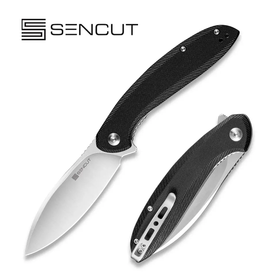 SENCUT San Angelo S21003-1 Taschenmesser Schwarz 9Cr18MoV