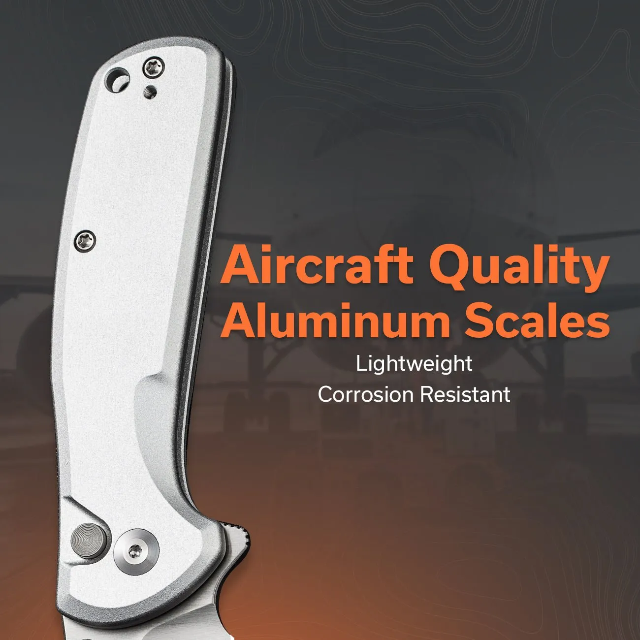 SENCUT ArcBlast S22043B-2 Klappmesser silber Button Lock