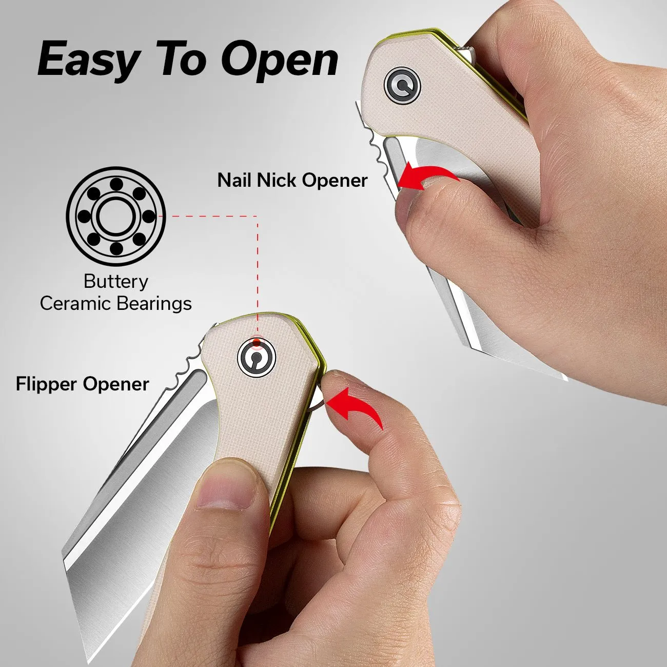 CIVIVI ExOne C23036-2 Klappmesser Nitro-V G10 Ivory