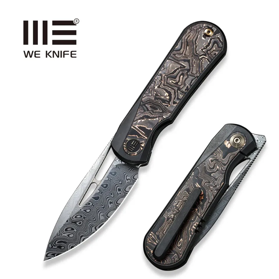 WeKnife Baloo WE21033-DS1 Taschenmesser Damasteel Carbon