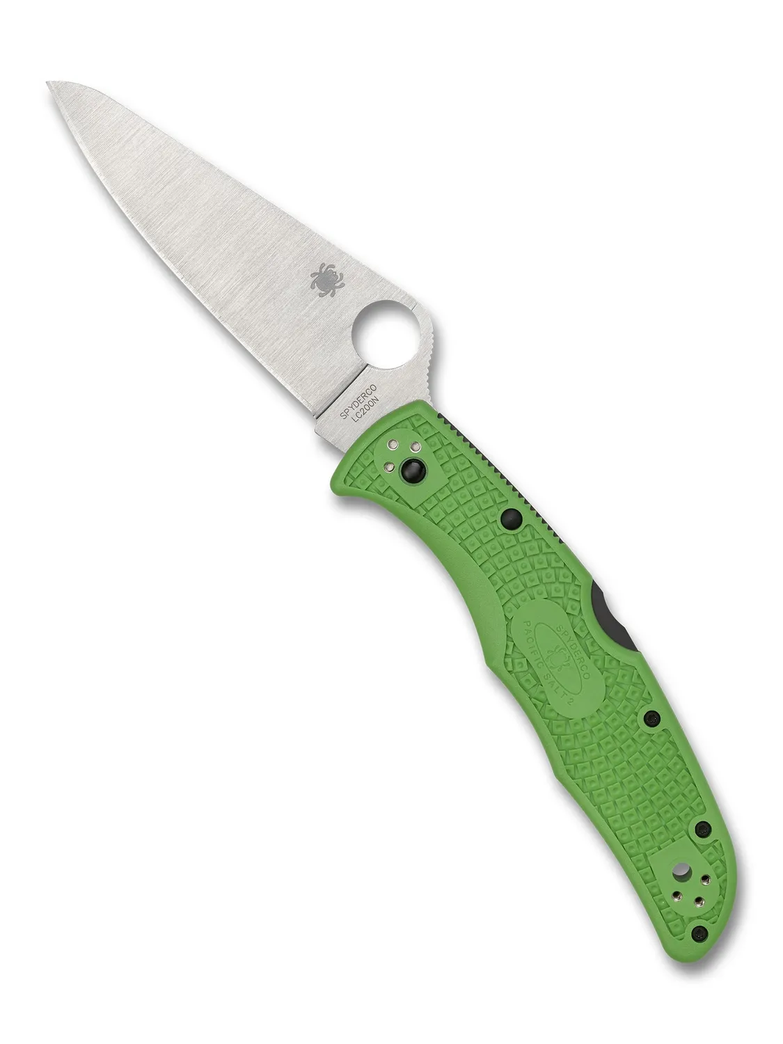 Spyderco Pacific Salt 2 Taschenmesser Grün LC200N Glatt
