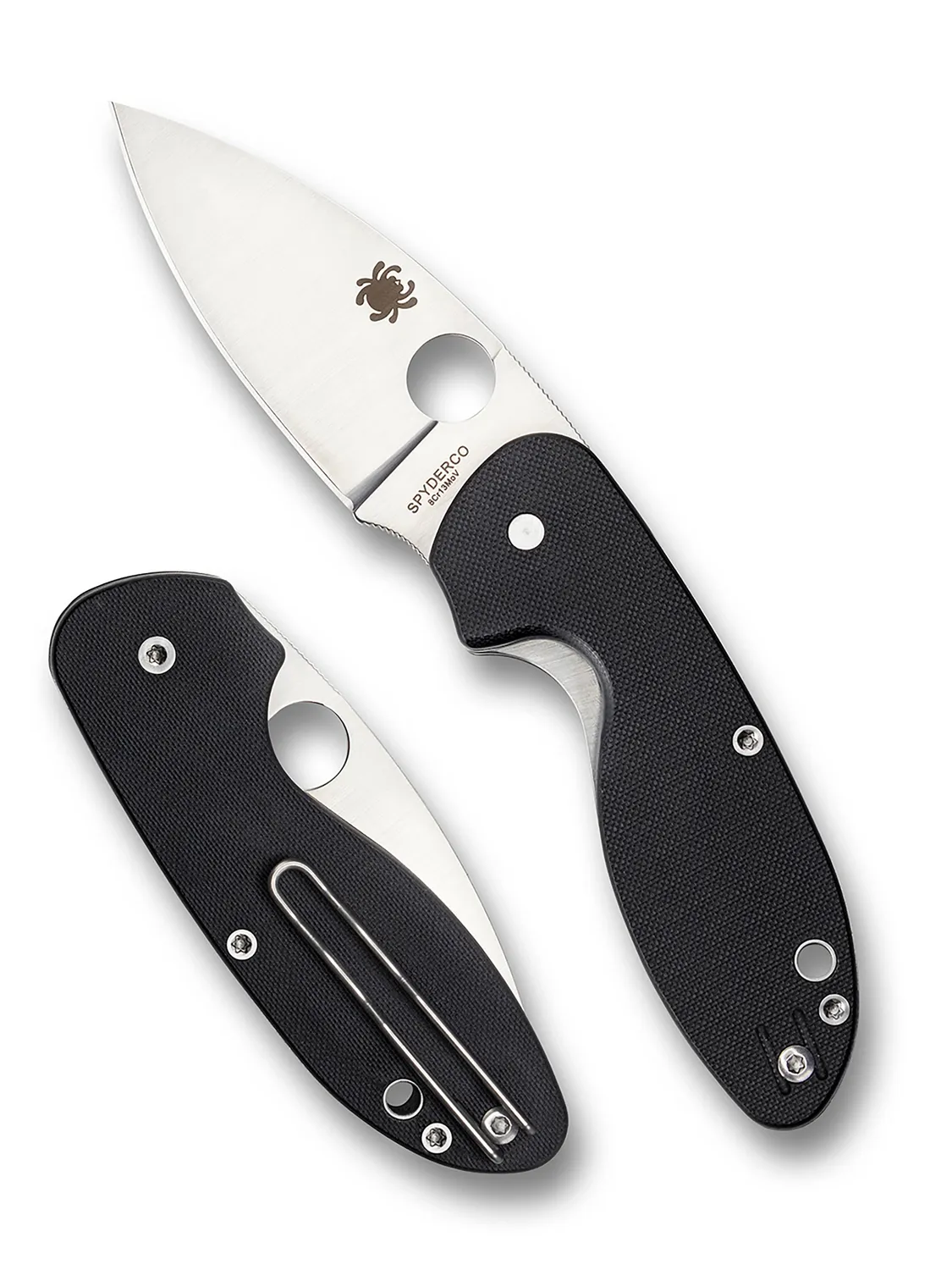 Spyderco Efficient Black Taschenmesser ComboEdge G-10