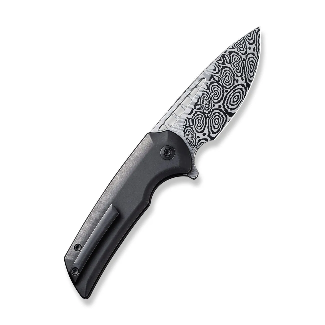 WeKnife Mini Malice WE054BL-DS1 Klappmesser Damast schwarz