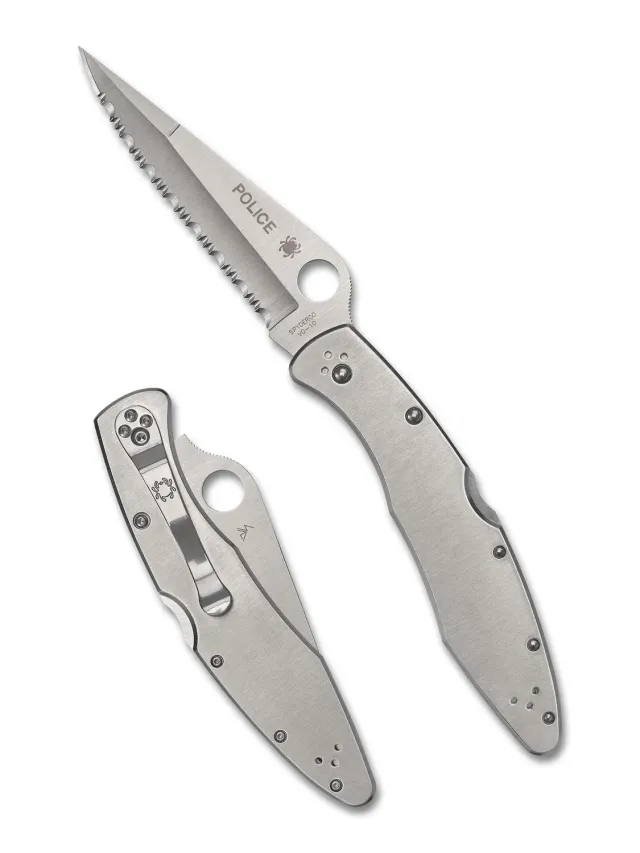 Spyderco Police Model Klappmesser VG-10 PlainEdge