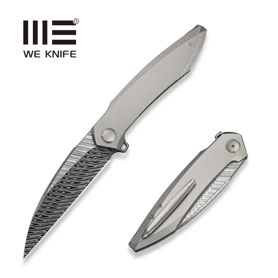 WeKnife Fluxor WE23071-DS1 Taschenmesser Damasteel Titan