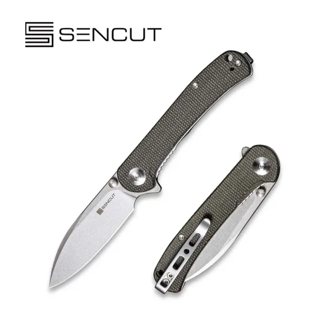 SENCUT Scepter SA03F EDC-Messer Micarta 9Cr18MoV