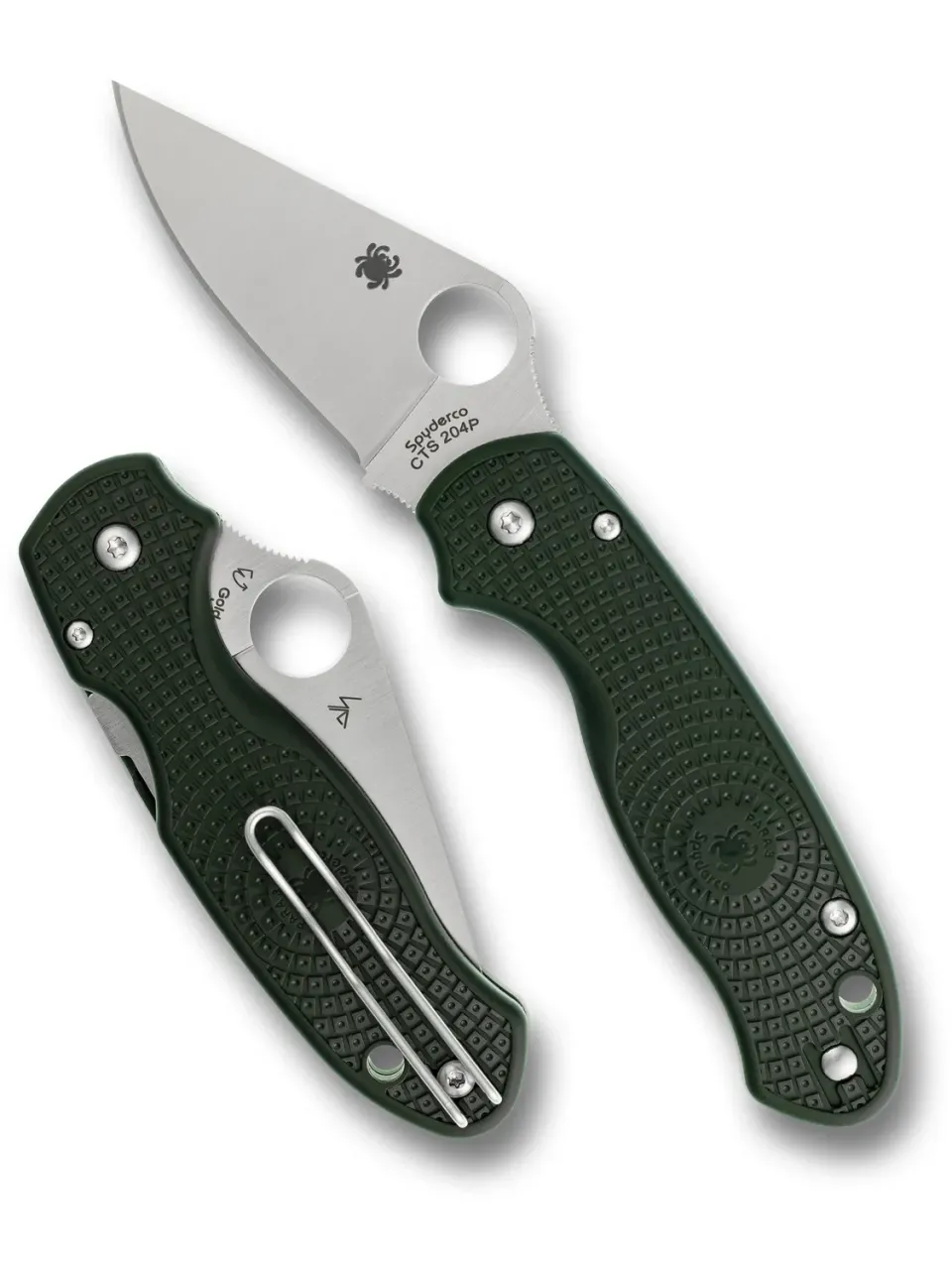 Spyderco Para 3 Lightweight Taschenmesser Grün CTS-204P