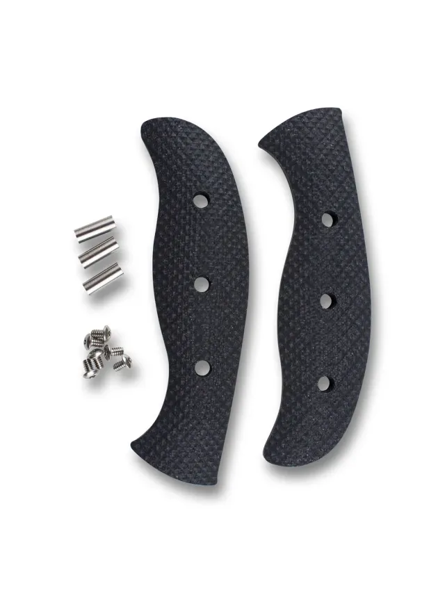 Spyderco Mule Team Griffschalen-Set G-10 Schwarz rutschfest