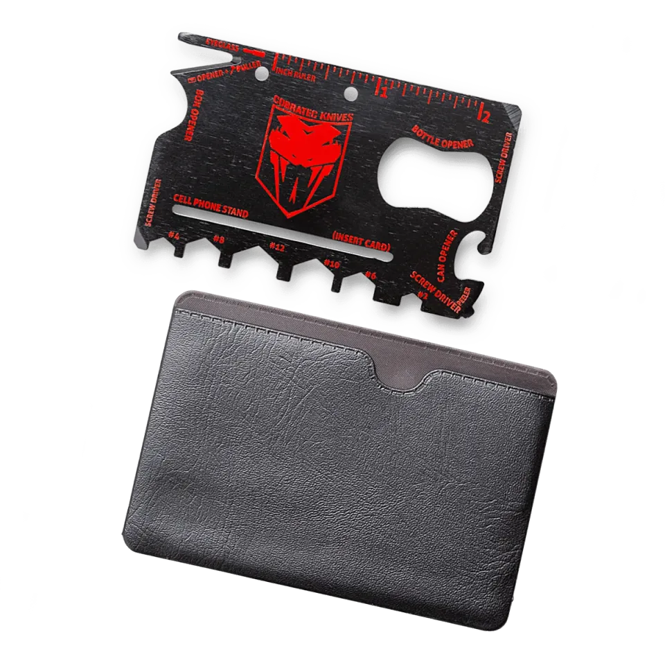 CobraTec Wallet Survival Tool Scheckkarten-Multitool Edelstahl