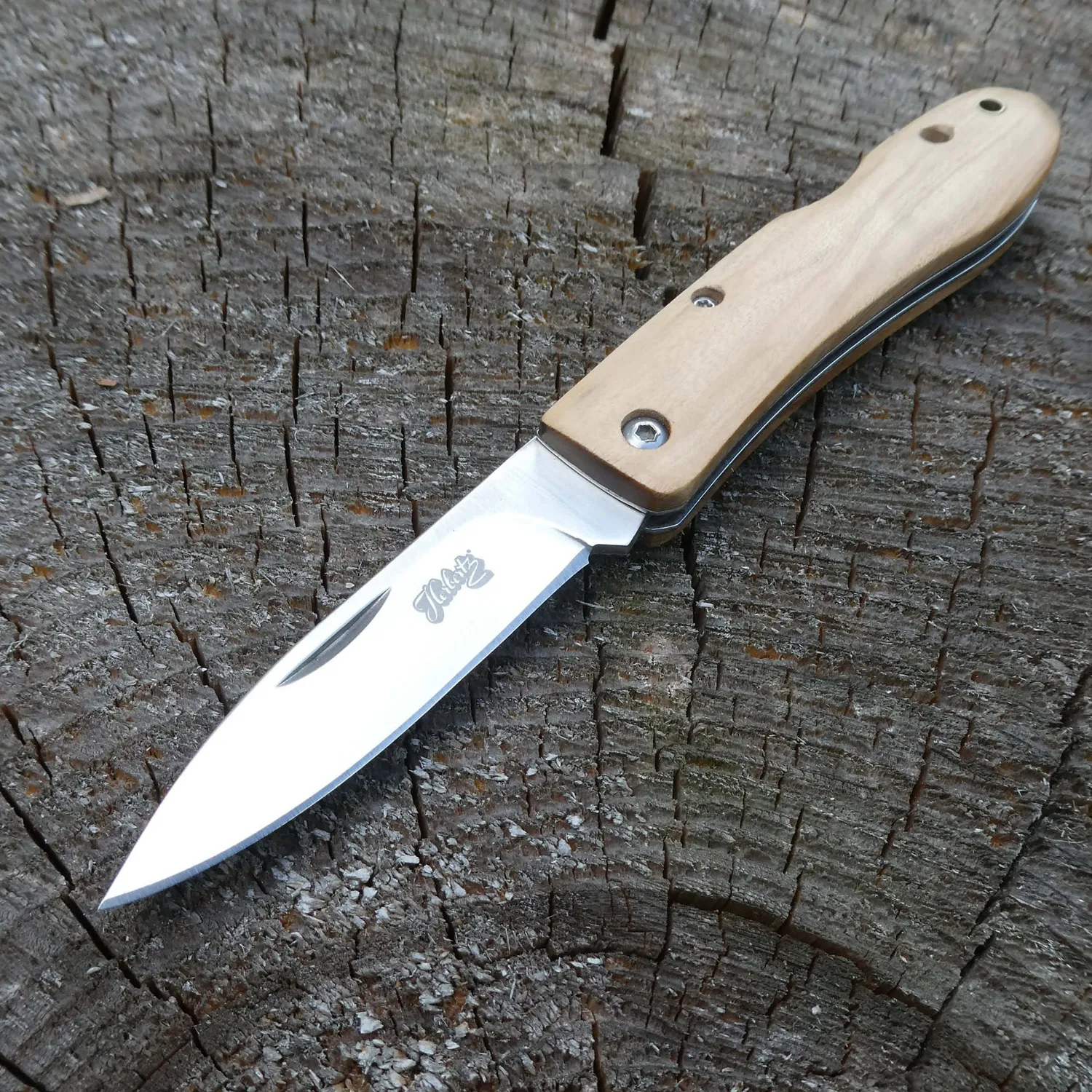 Herbertz Selektion Klappmesser 440 Olivenholz Back Lock