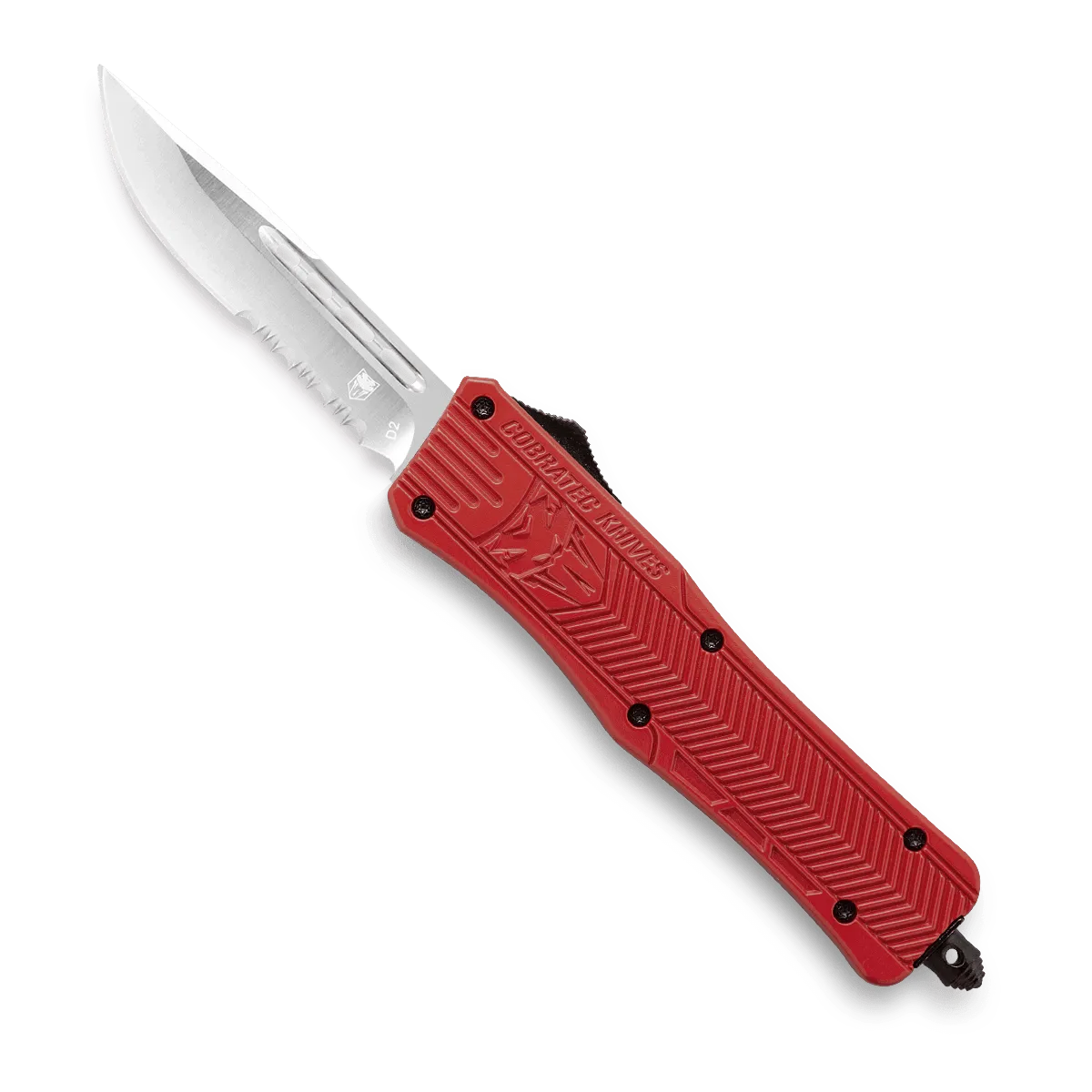 CobraTec CTK-1 Medium OTF-Messer Rot D2 Cerakote