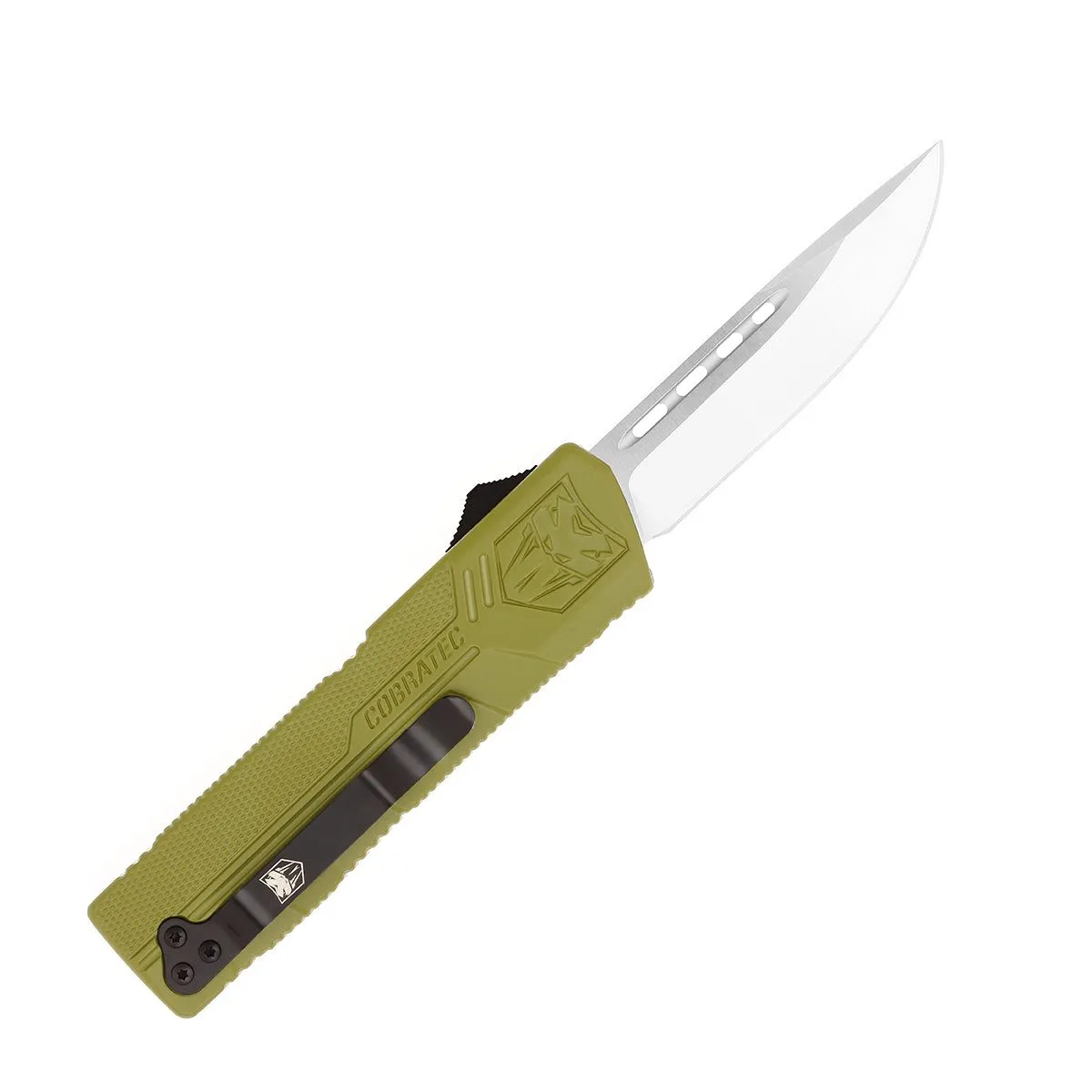 CobraTec Lightweight OTF Messer D2 OD Green 7,75 Zoll
