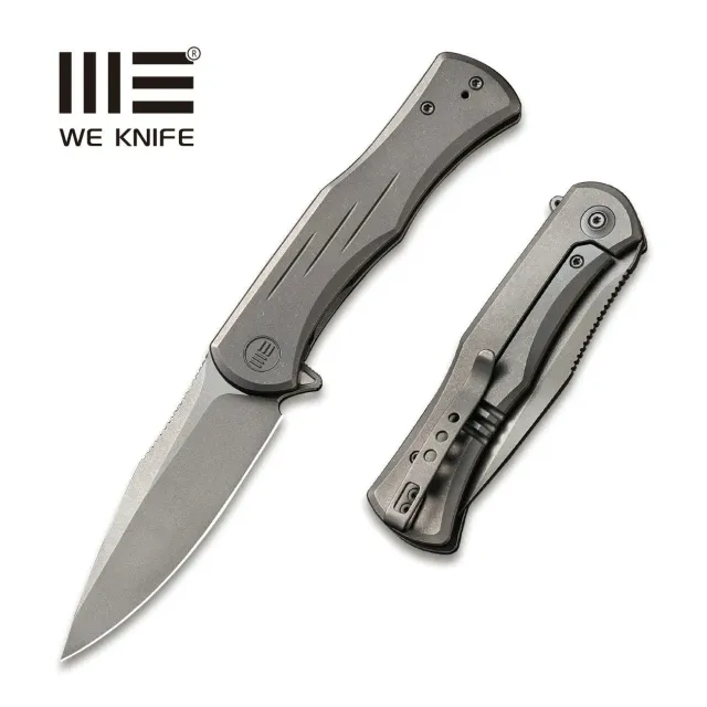WeKnife Primoris WE20047A-1 Taschenmesser Titan CPM 20CV Grau
