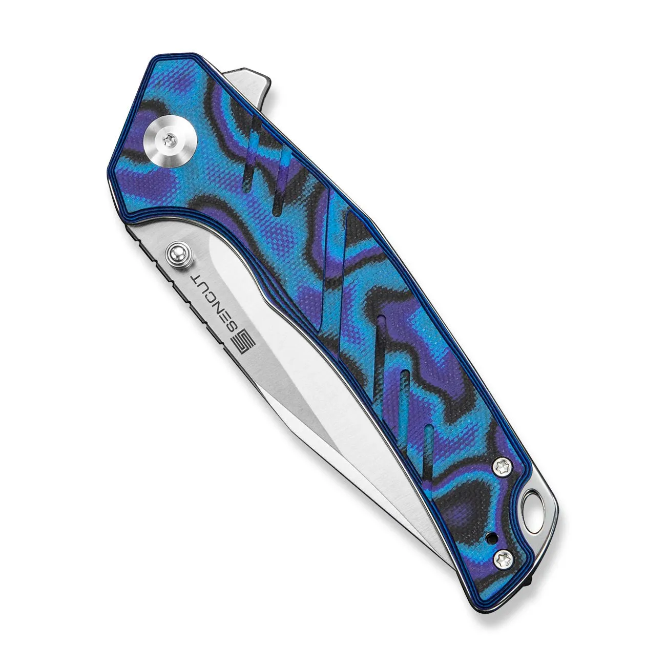 SENCUT Quirk S25099-3 Taschenmesser Blau-Lila D2