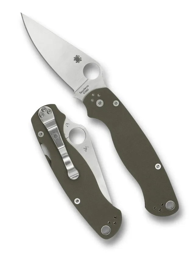 Spyderco Para Military 2 Klappmesser K390 Ranger Green