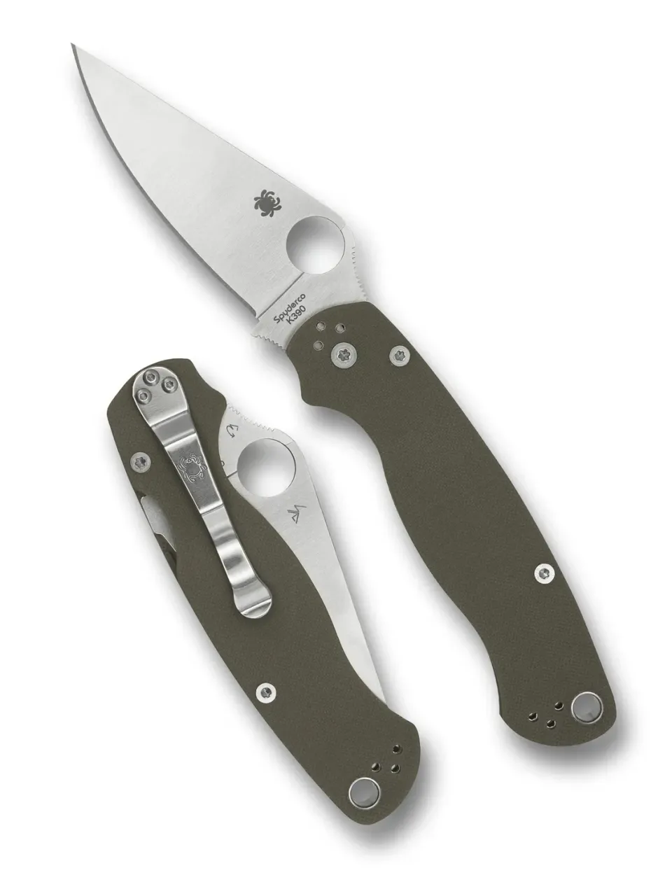 Spyderco Para Military 2 Klappmesser K390 Ranger Green