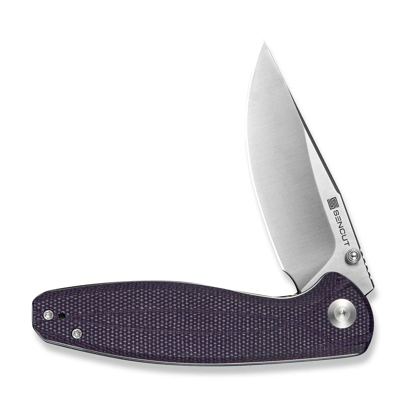 SENCUT Vyrce S25104-3 Taschenmesser Micarta lila D2