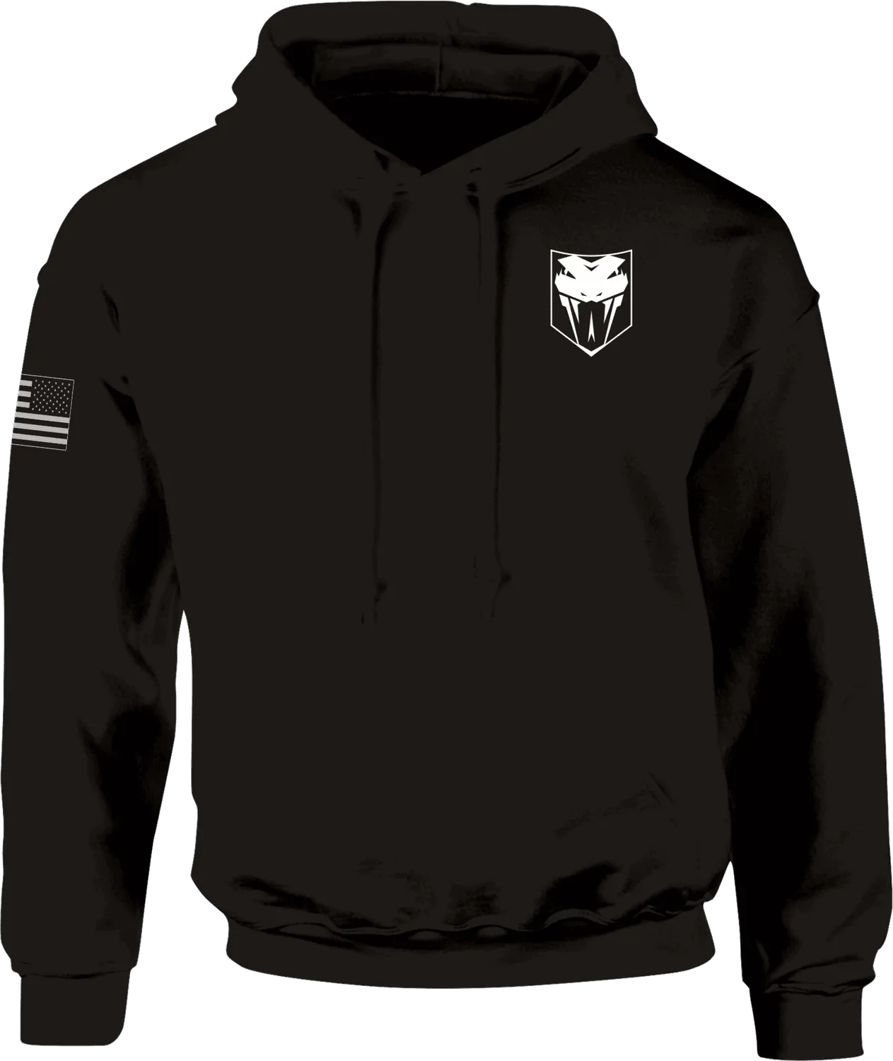 CobraTec Hoodie Kapuzenpullover Logo Adler Baumwollmix