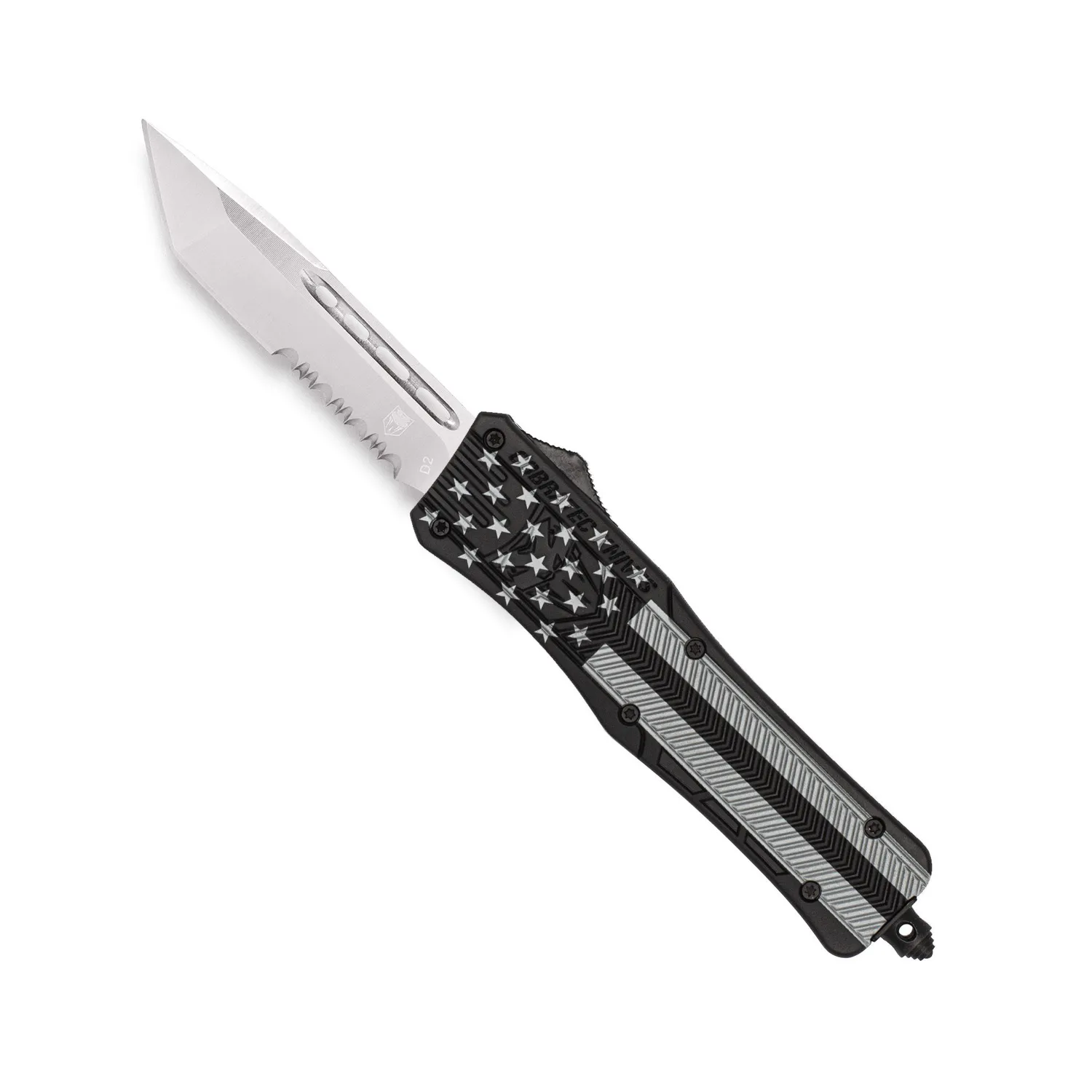 CobraTec CTK-1 OTF-Messer Medium Blackout Flag D2