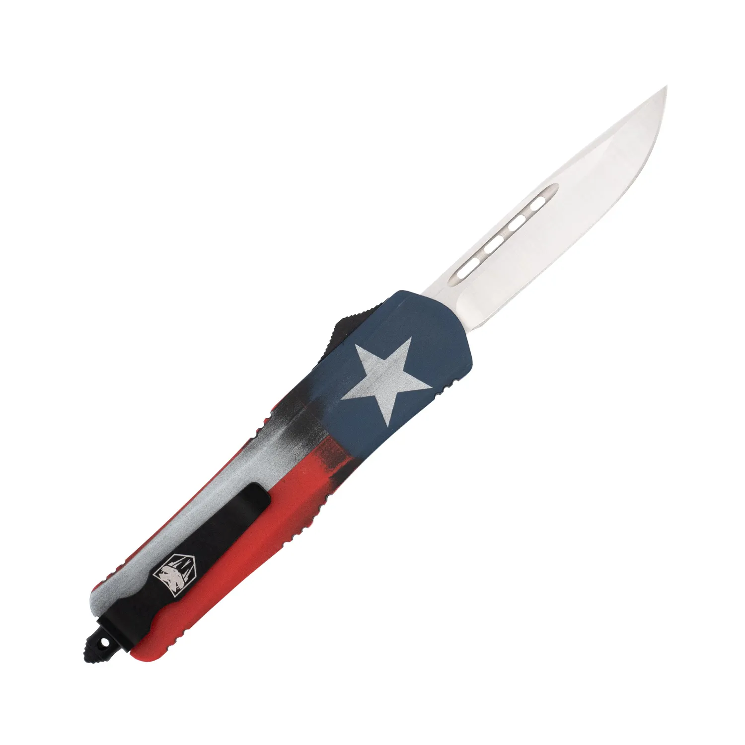 CobraTec FS-3 Medium OTF-Messer Texas Flag D2