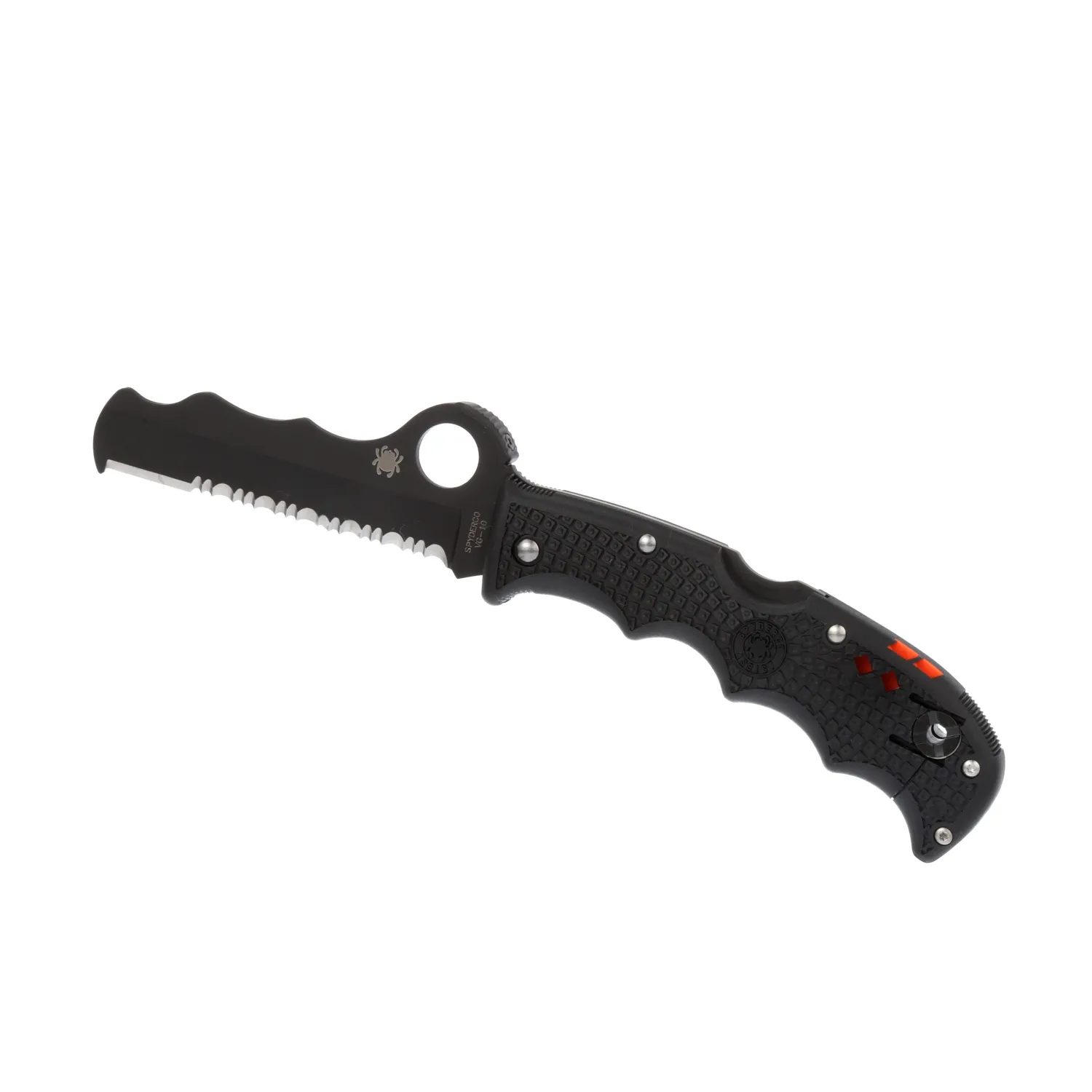 Spyderco Assist Rettungsmesser Schwarz VG-10 Serrata