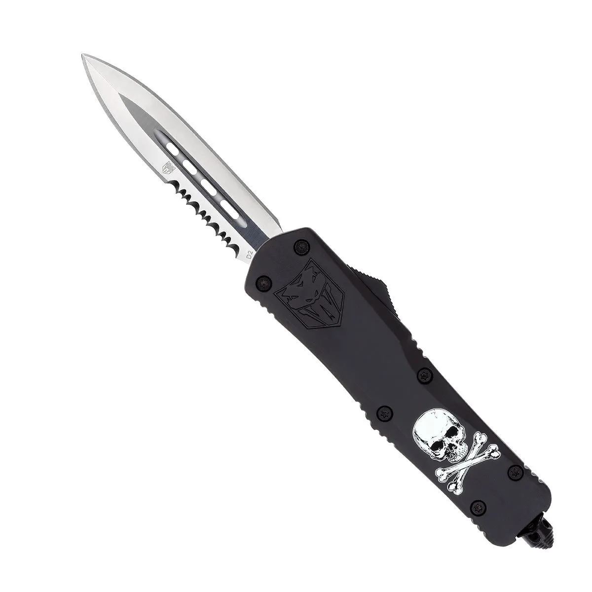 CobraTec FS-3 Jolly Roger OTF Messer Large schwarz
