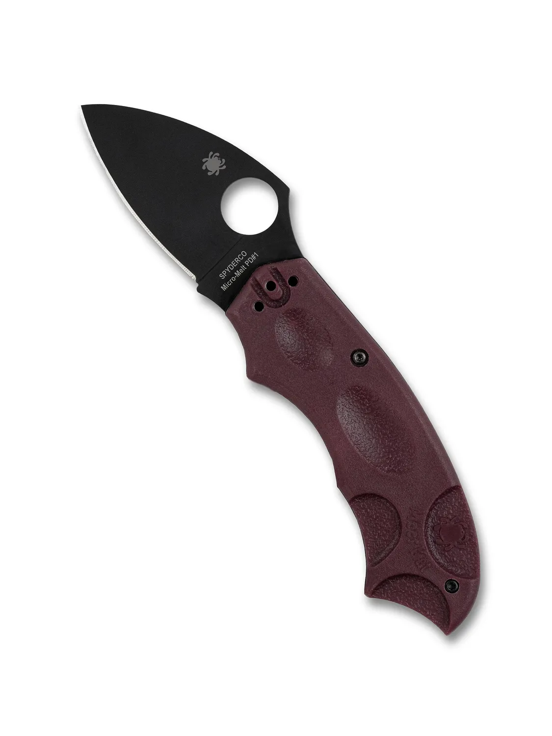 Spyderco Meerkat PD#1 Taschenmesser Schwarz Burgund