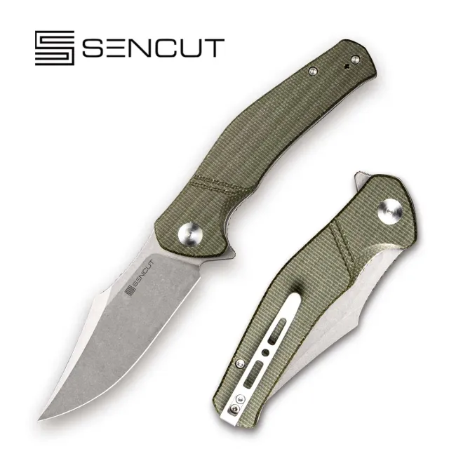 SENCUT Episode SA04E Klappmesser Micarta grün