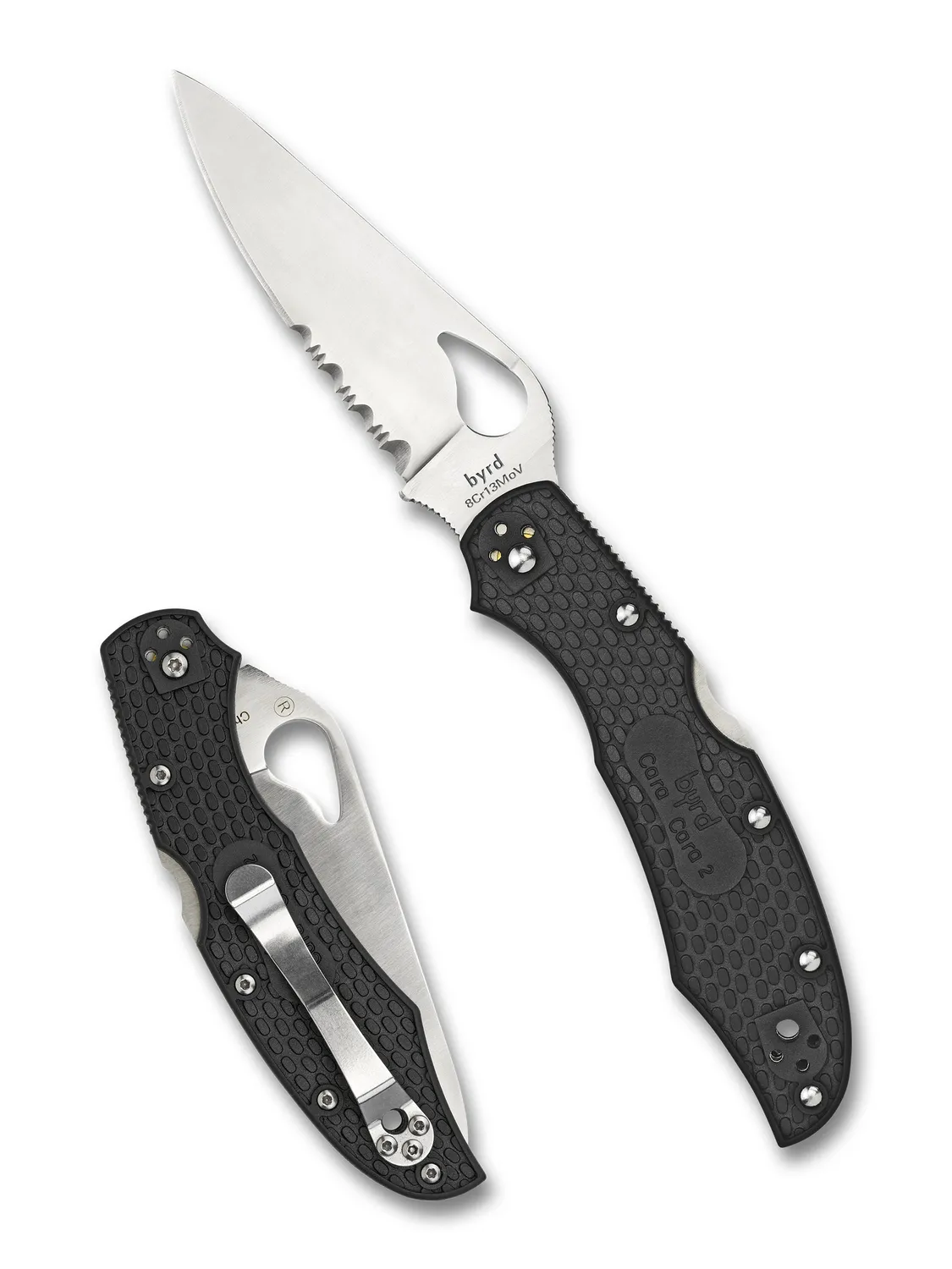 Byrd Cara Cara 2 Lightweight Taschenmesser Schwarz glatt