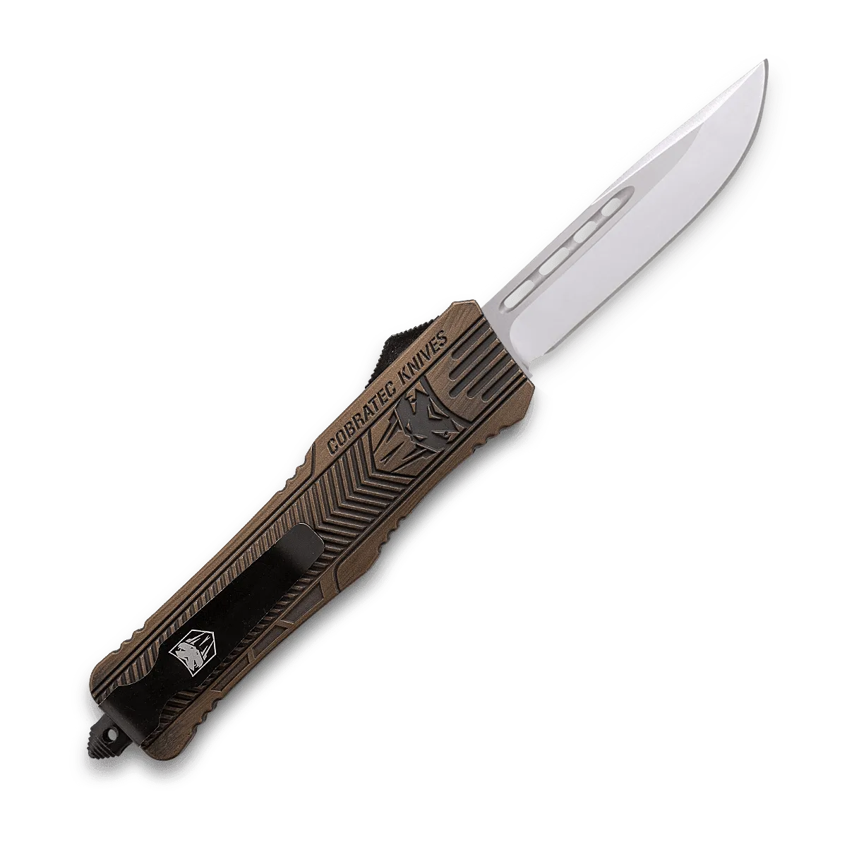 CobraTec CTK-1 Medium OTF-Messer Bronze Distressed