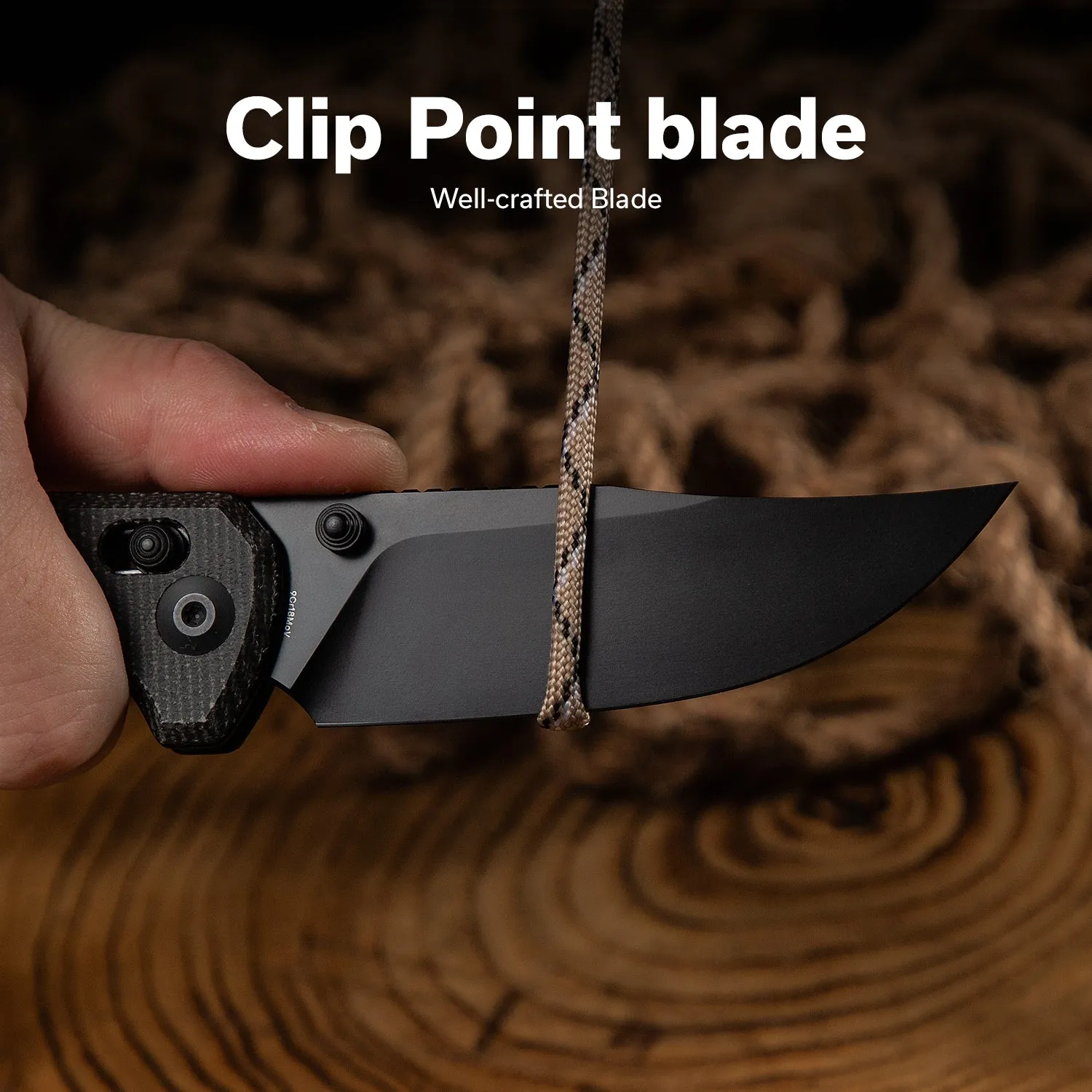SENCUT Slybolt S25001A-1 Klappmesser Micarta Schwarz