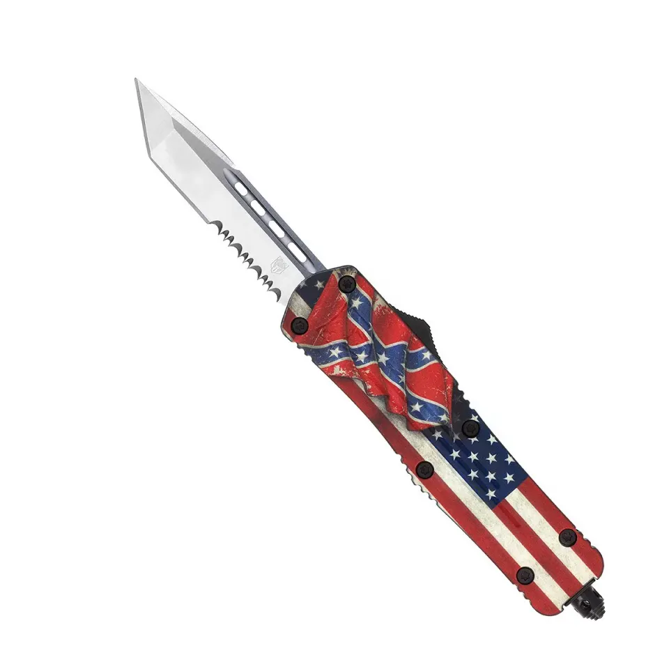 CobraTec FS-3 OTF-Messer Medium Tanto Battle Flag