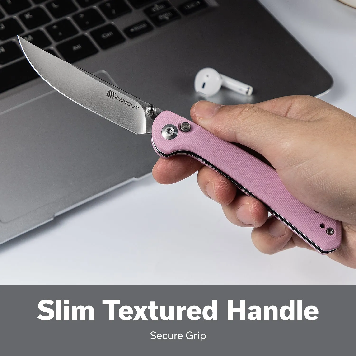 SENCUT Skelfin S25007-3 Taschenmesser Pink 9Cr18MoV