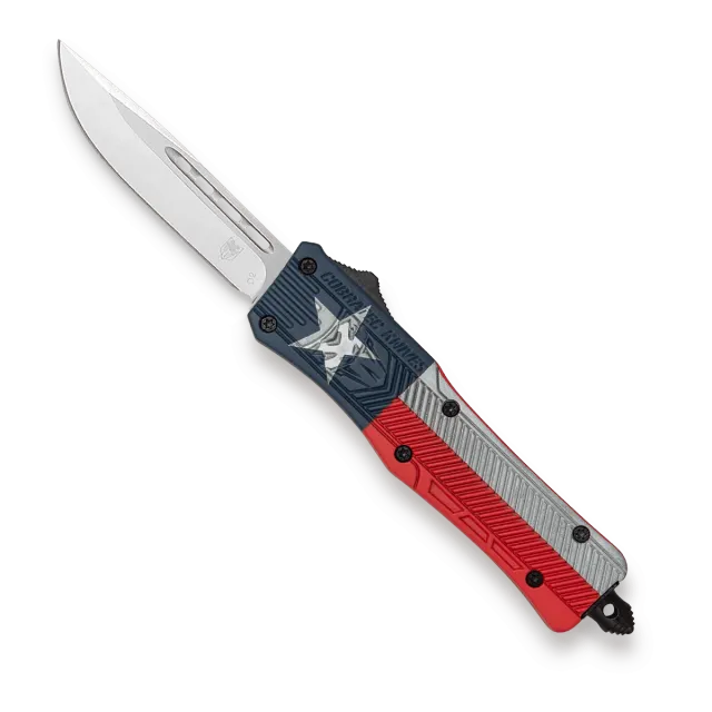 CobraTec Medium CTK-1 OTF-Messer Texas Flag D2