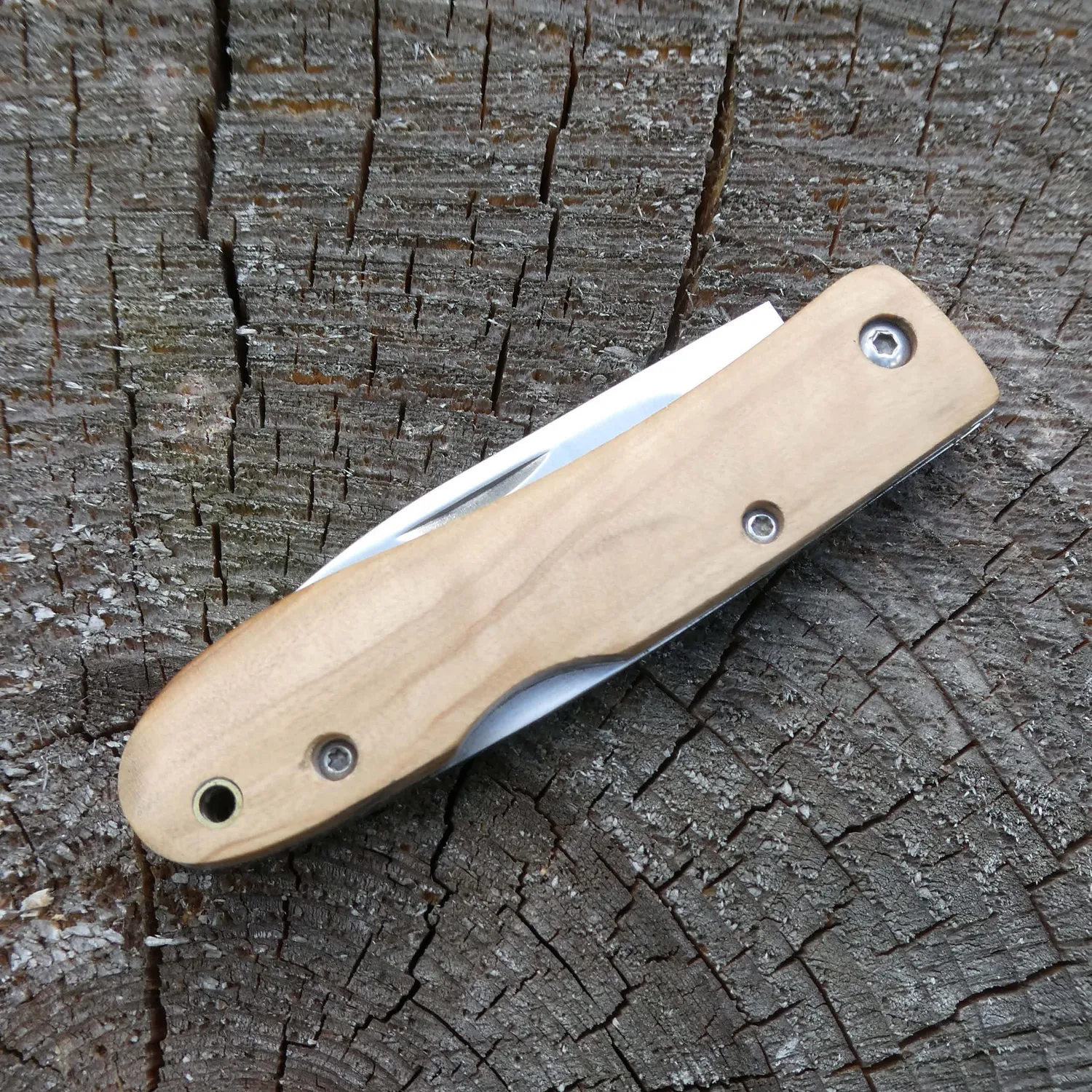 Herbertz Selektion Klappmesser 440 Olivenholz Back Lock