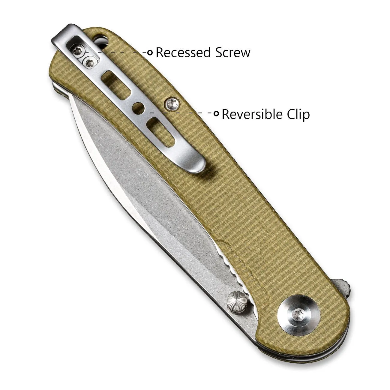 SENCUT Scepter SA03E Klappmesser Micarta 9Cr deep