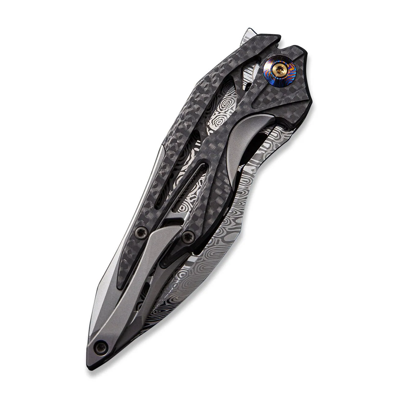 WeKnife Arrakis 906CF-DS1 Klappmesser Damasteel Carbon
