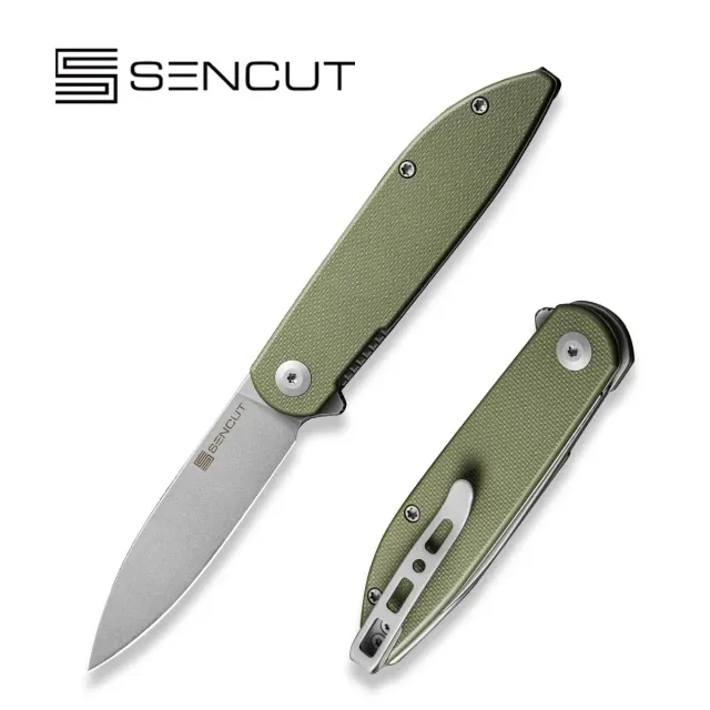 SENCUT Bocll II S22019-4 Taschenmesser OD-Grün D2