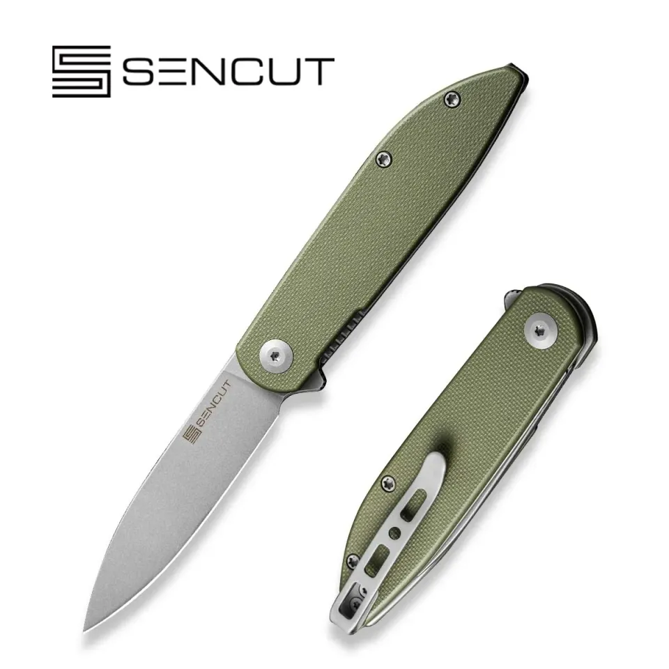 SENCUT Bocll II S22019-4 Taschenmesser OD-Grün D2