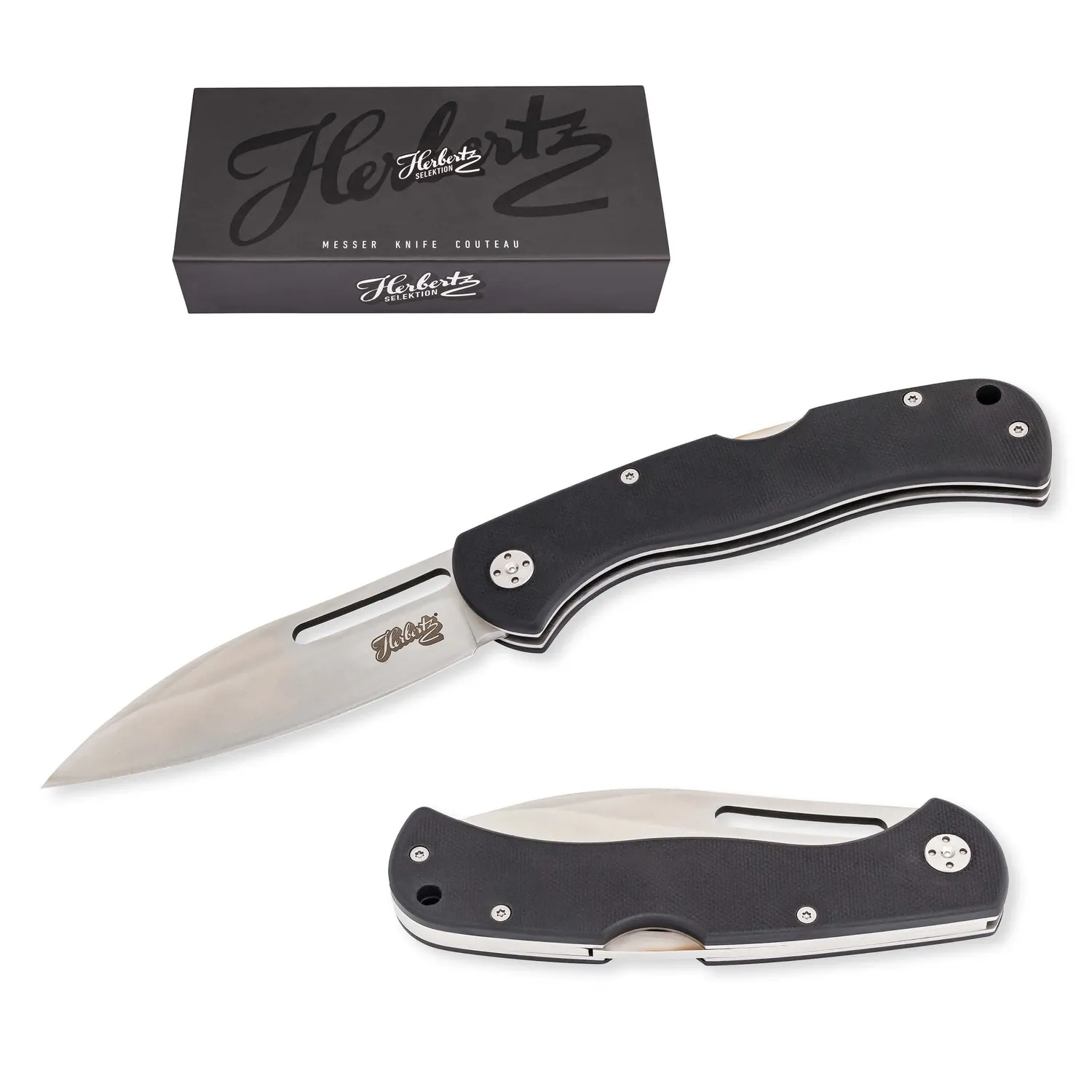 Herbertz Selektion Einhandmesser AISI 440 G10 Back-Lock