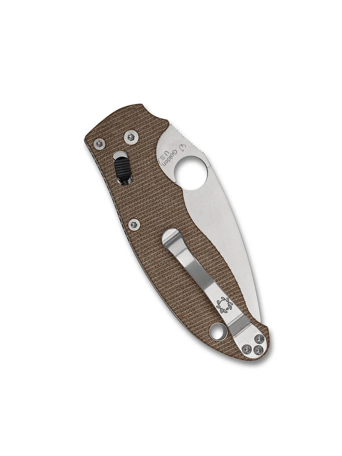 Spyderco Manix 2 Taschenmesser braun Micarta CRU-WEAR
