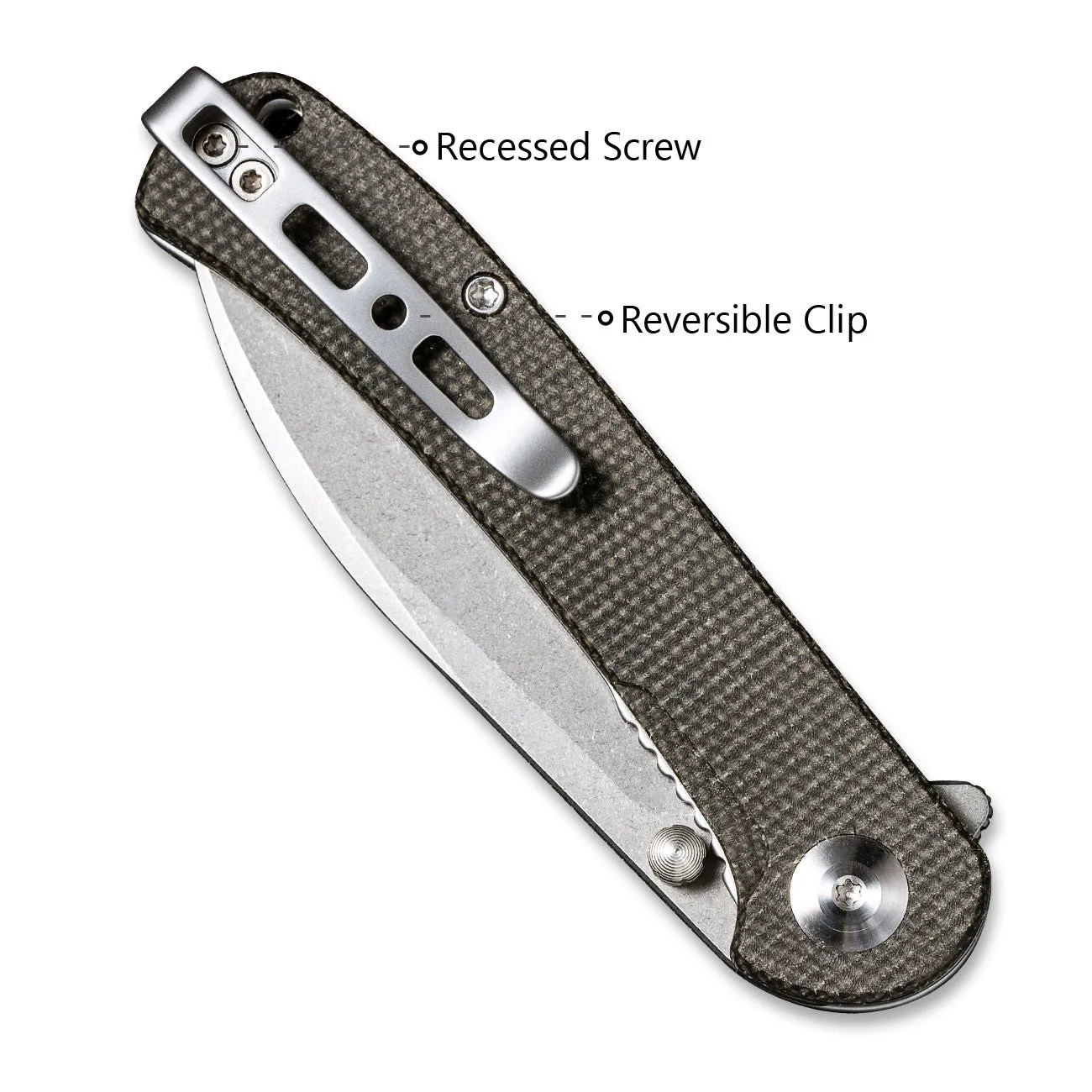 SENCUT Scepter SA03F EDC-Messer Micarta 9Cr18MoV
