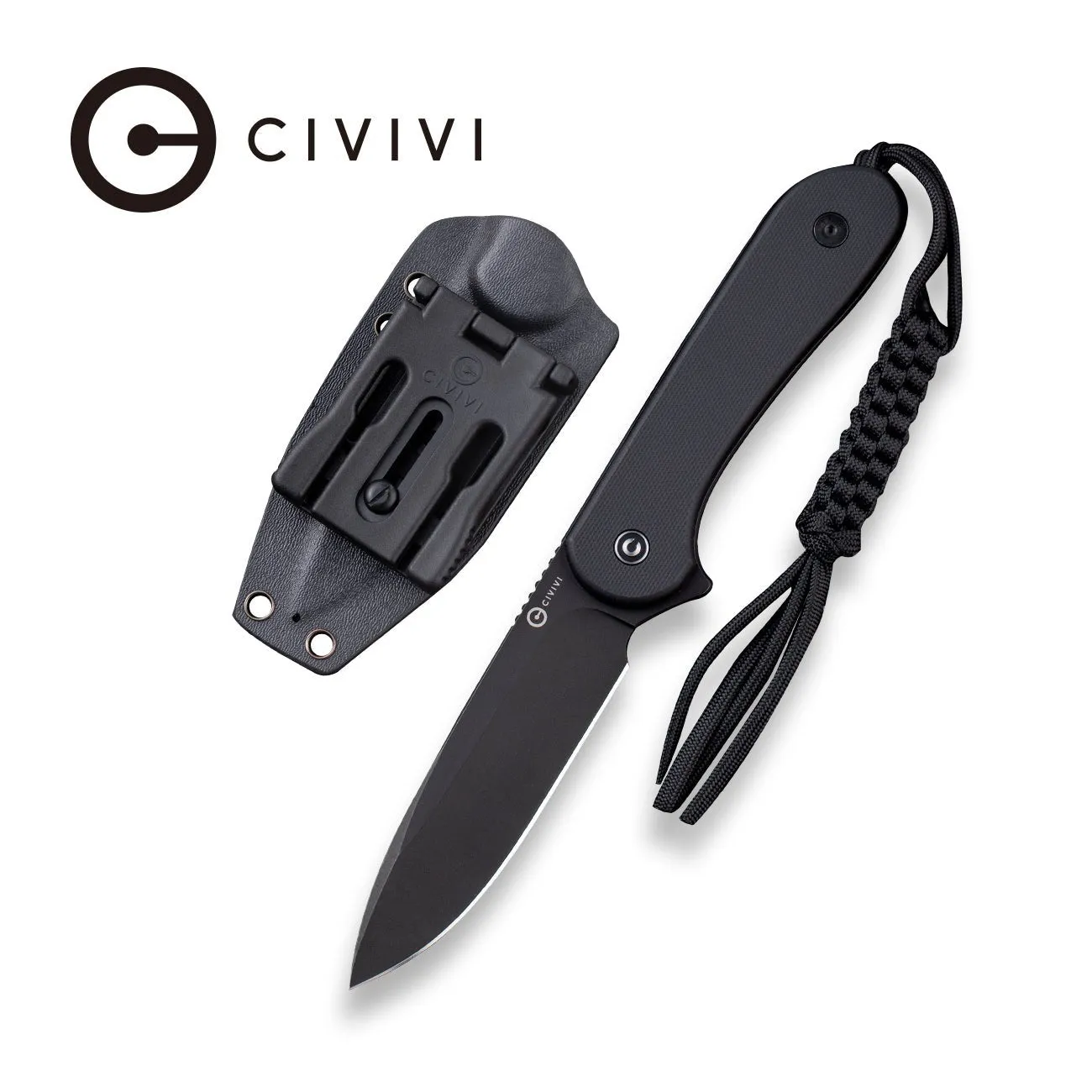 Civivi Elementum C2105A Feststehendes Messer D2 Schwarz